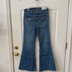 American Eagle festival flare jeans size 8